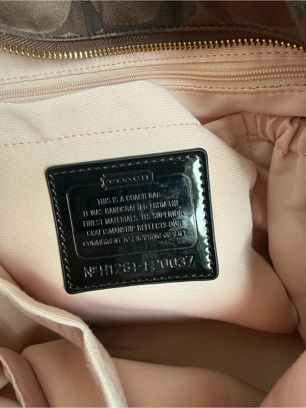 Authentic Coach Brown Signature Tote Bag - Picture 15 of 16